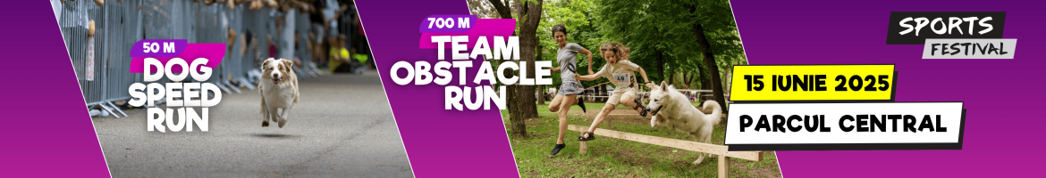 CLUJ - Canicross Obstacle Run + Speed Run | 15 iunie 2025